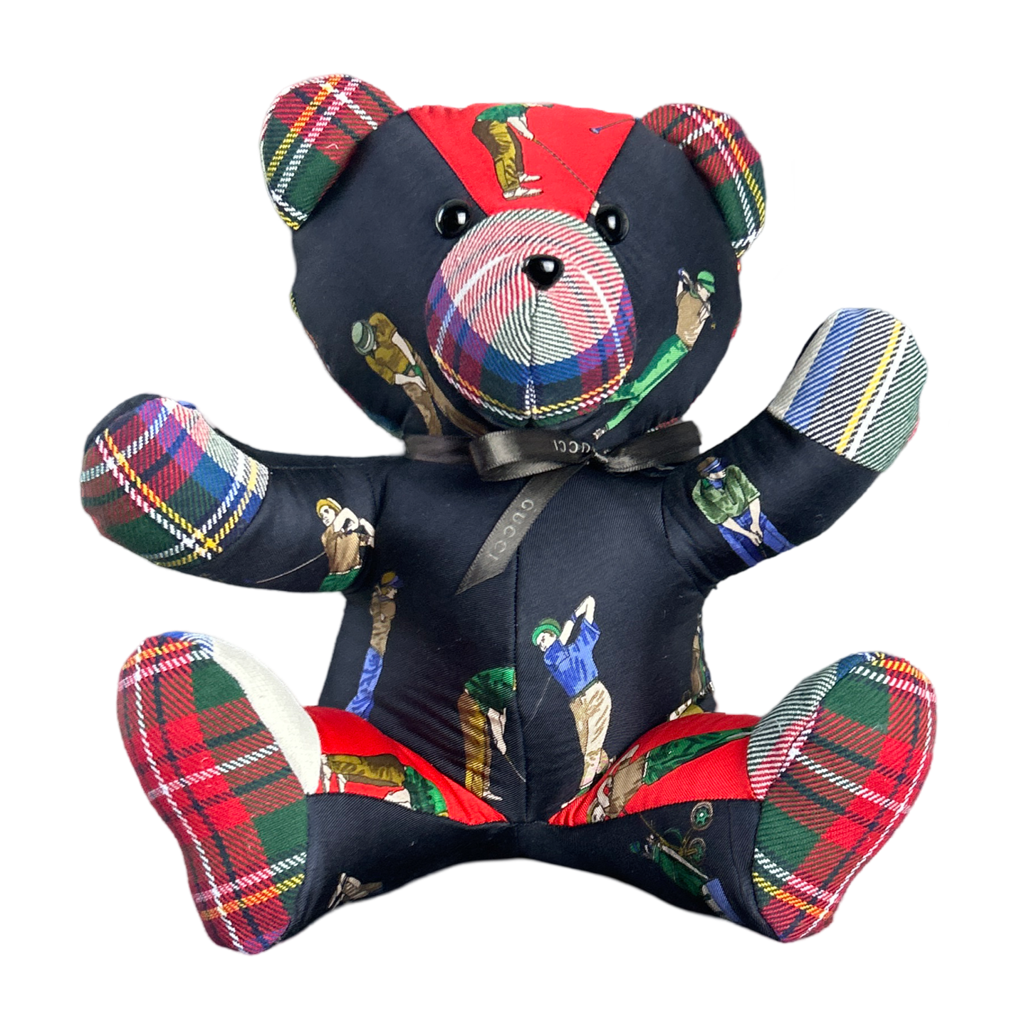 Tee Time   Silk Scarf Tender Teddy Bear