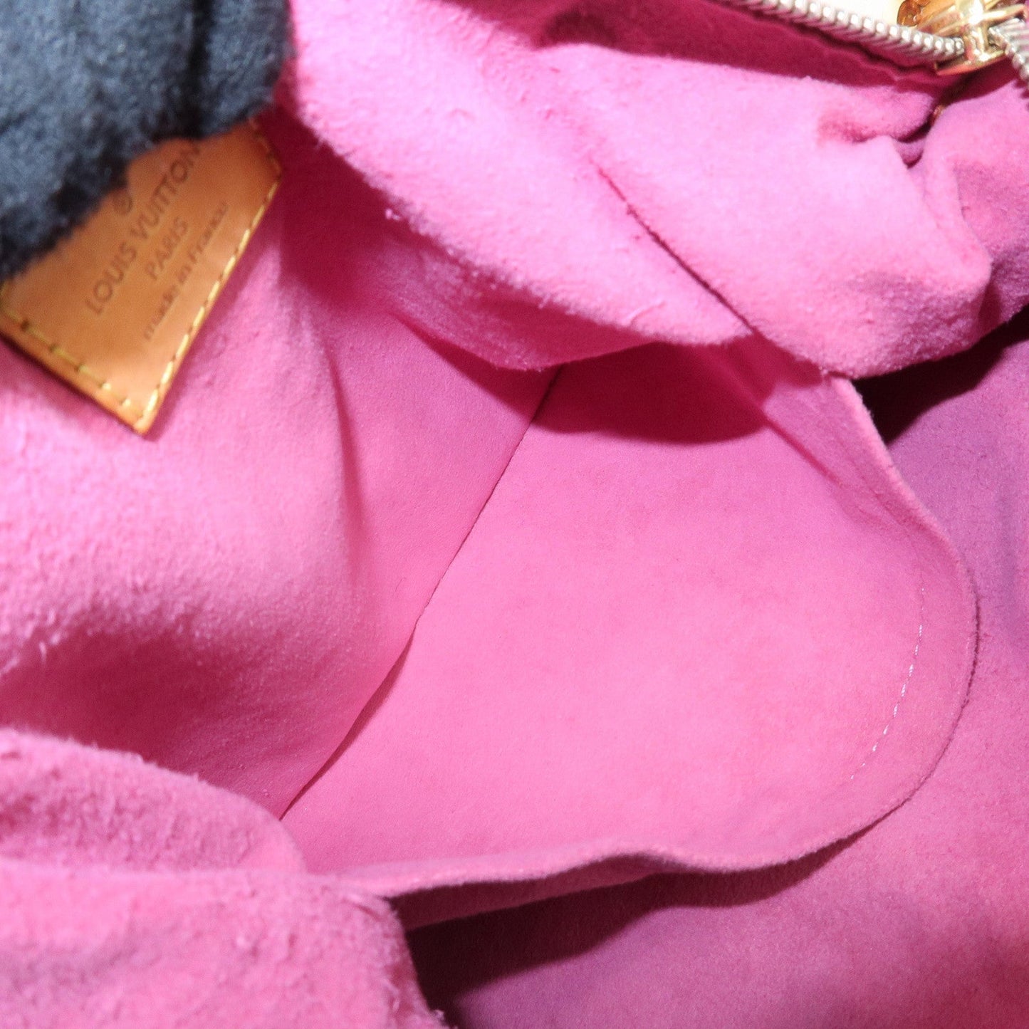 Louis Vuitton Monogram Denim Baggy PM Shoulder Bag Fuchsia M95212