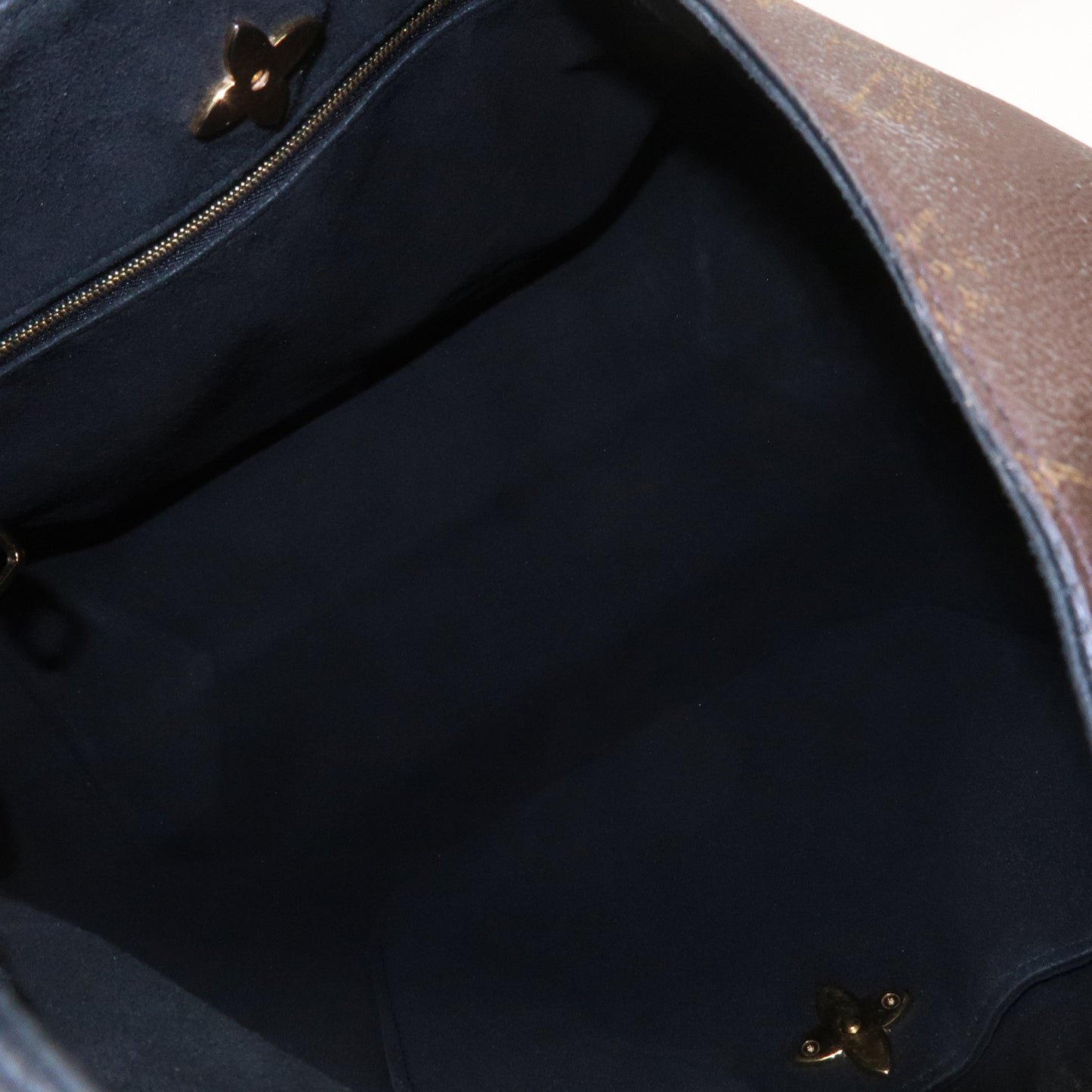 Louis Vuitton Monogram Flower Hobo Shoulder Bag Brown M43545