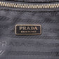 Prada Nylon Leather Hand Bag Shoulder Bag Brown BL0106