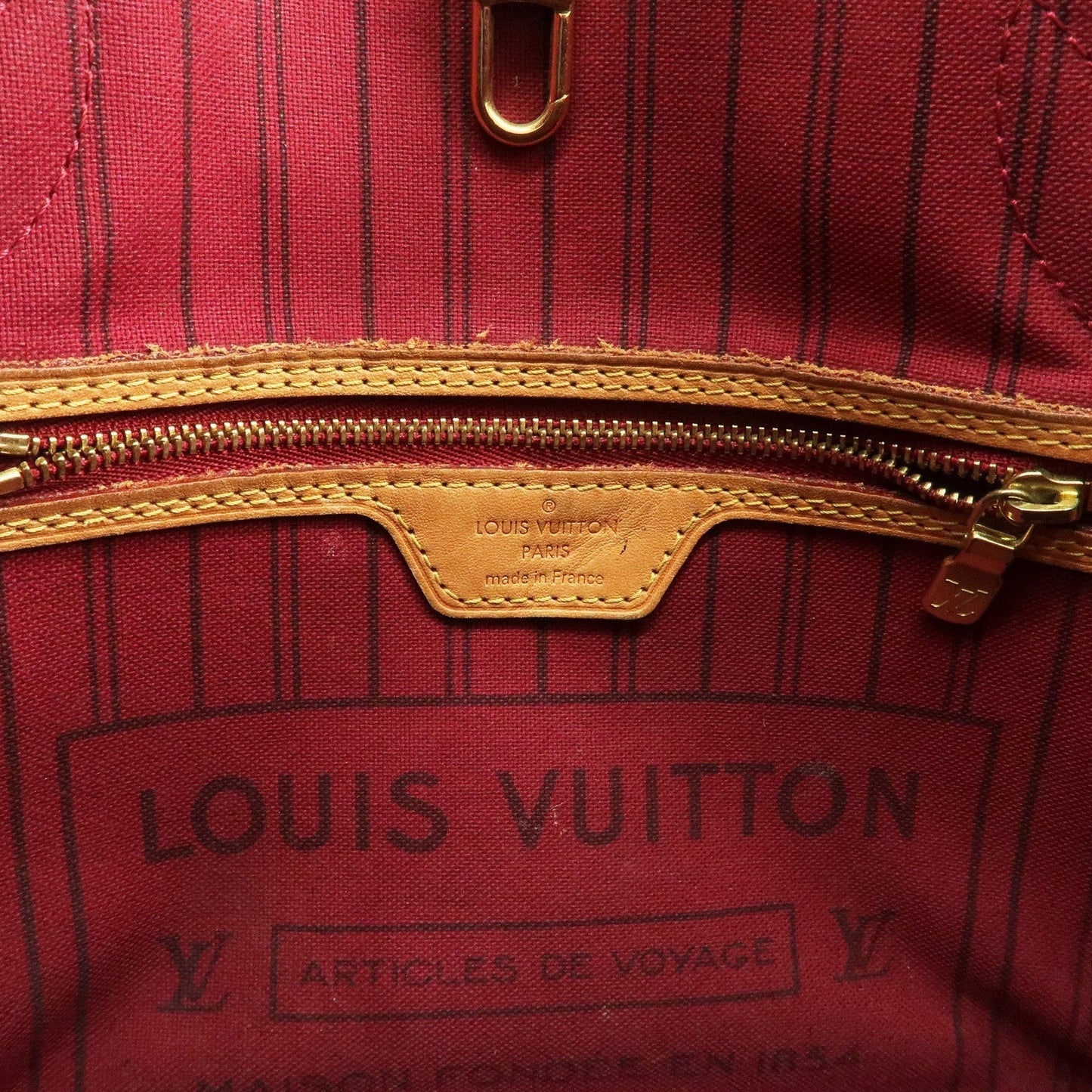 Louis Vuitton Monogram Neverfull PM Tote Bag Fuchsia M41001