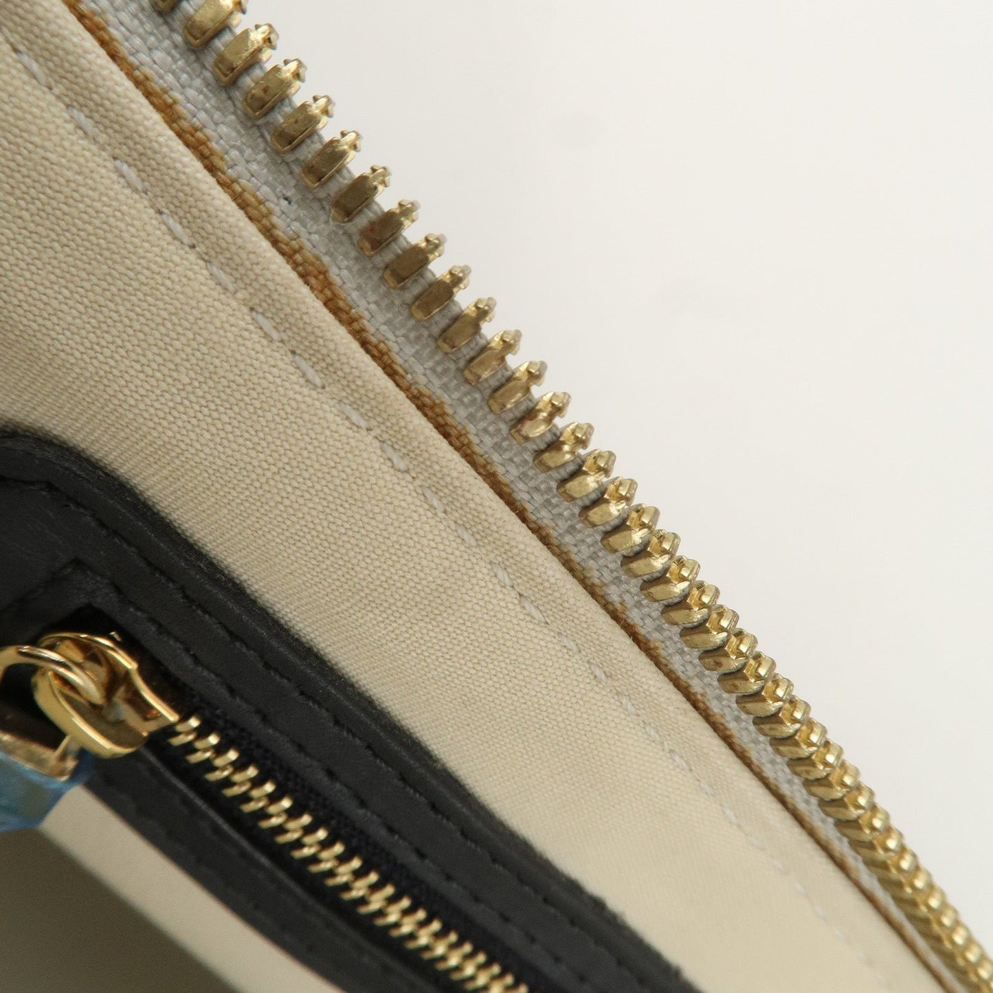Louis Vuitton Monogram Mini Alma Long Hand Bag Blue M92205