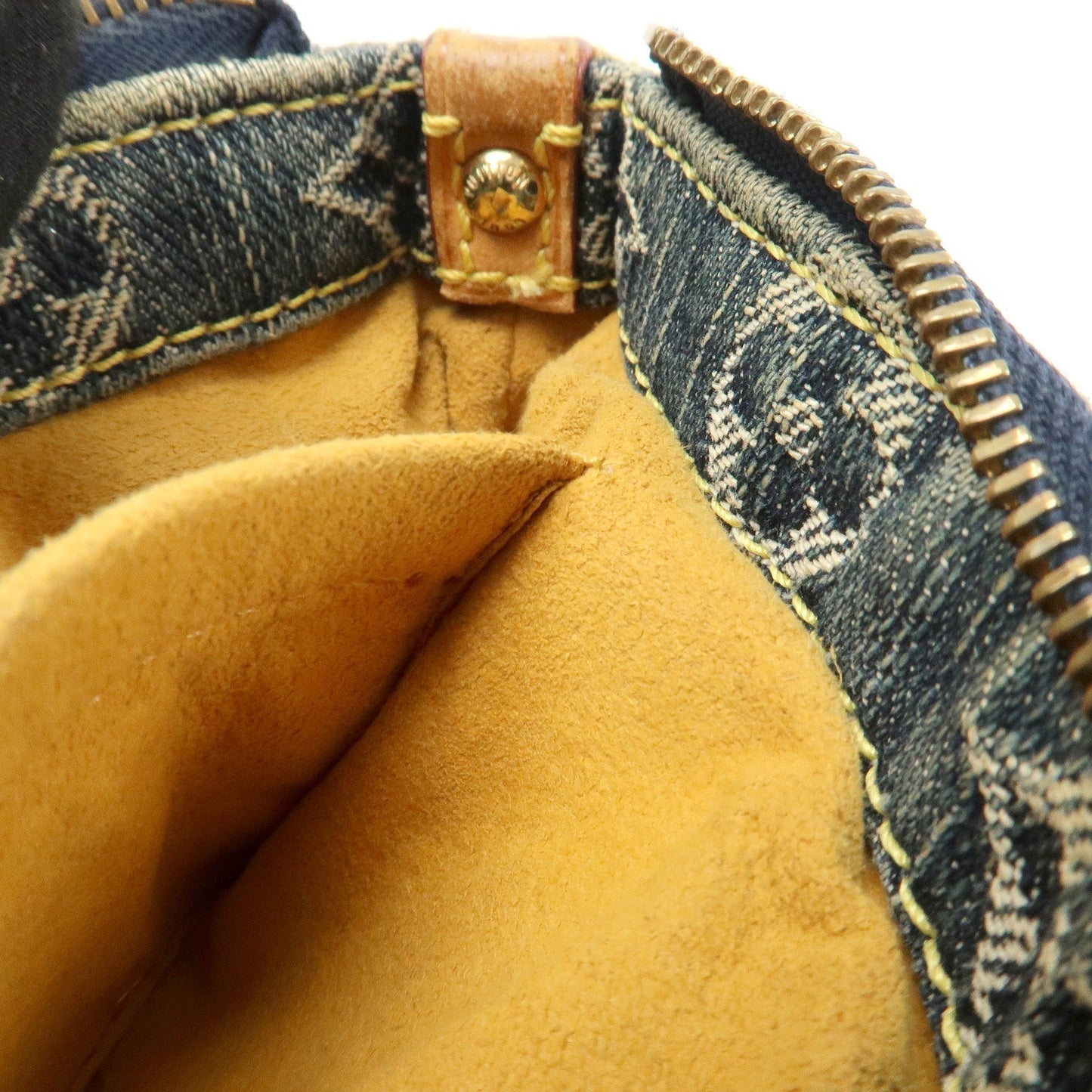 Louis Vuitton Monogram Denim Trousse Raye Pouch Blue M95335