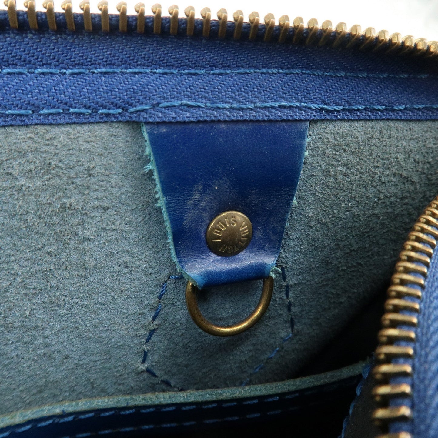 Louis Vuitton Epi Speedy 30 Hand Bag Boston Bag Blue M43005