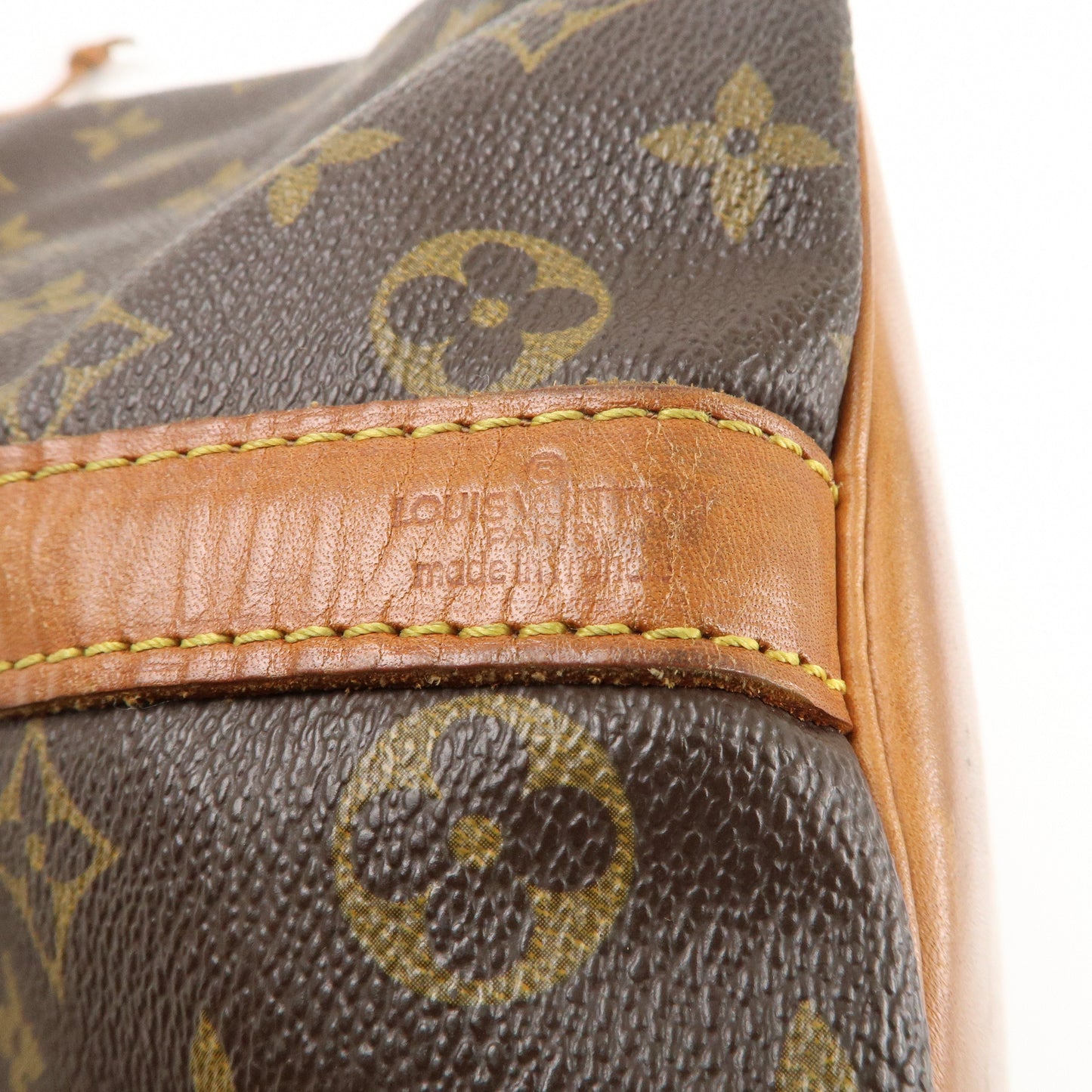 Louis Vuitton Monogram Petit Noe Shoulder Bag Brown M42226