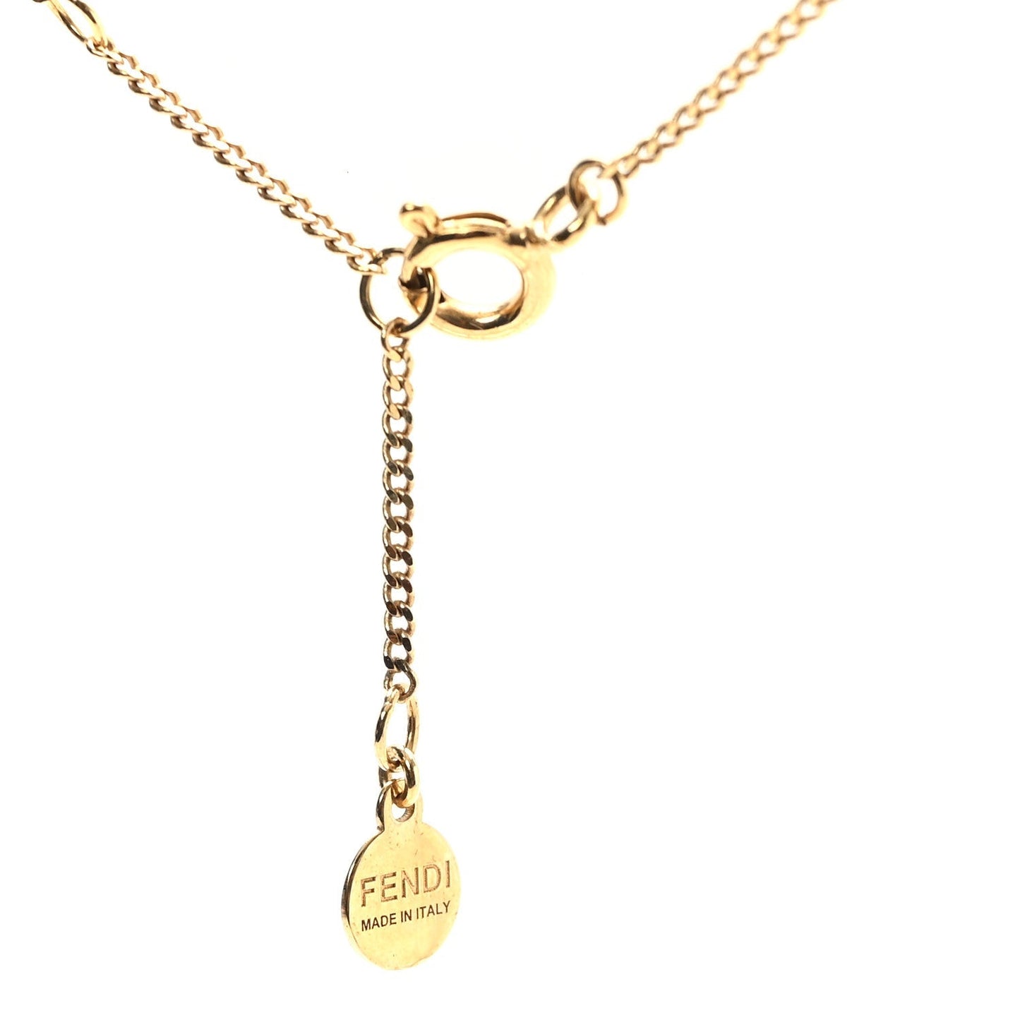 Amelia Metal Karligraphy Necklace Gold