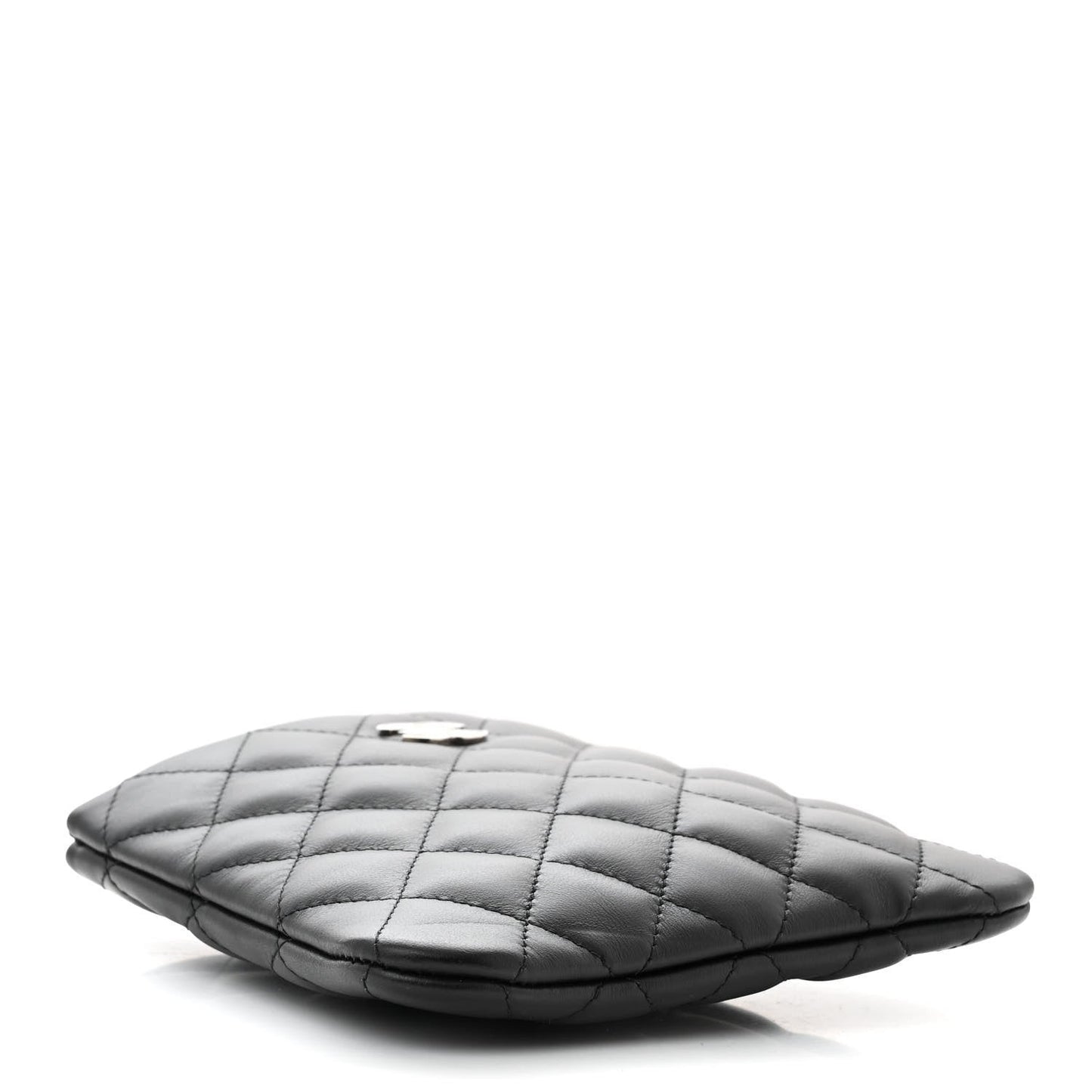 Amelia Lambskin Quilted Crossbody Bag Black