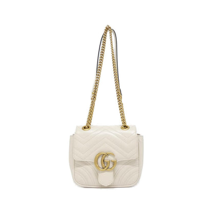 Gucci GG MARMONT Quilted Chevron Leather Shoulder Bag