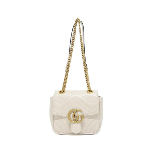 Gucci GG MARMONT Quilted Chevron Leather Shoulder Bag