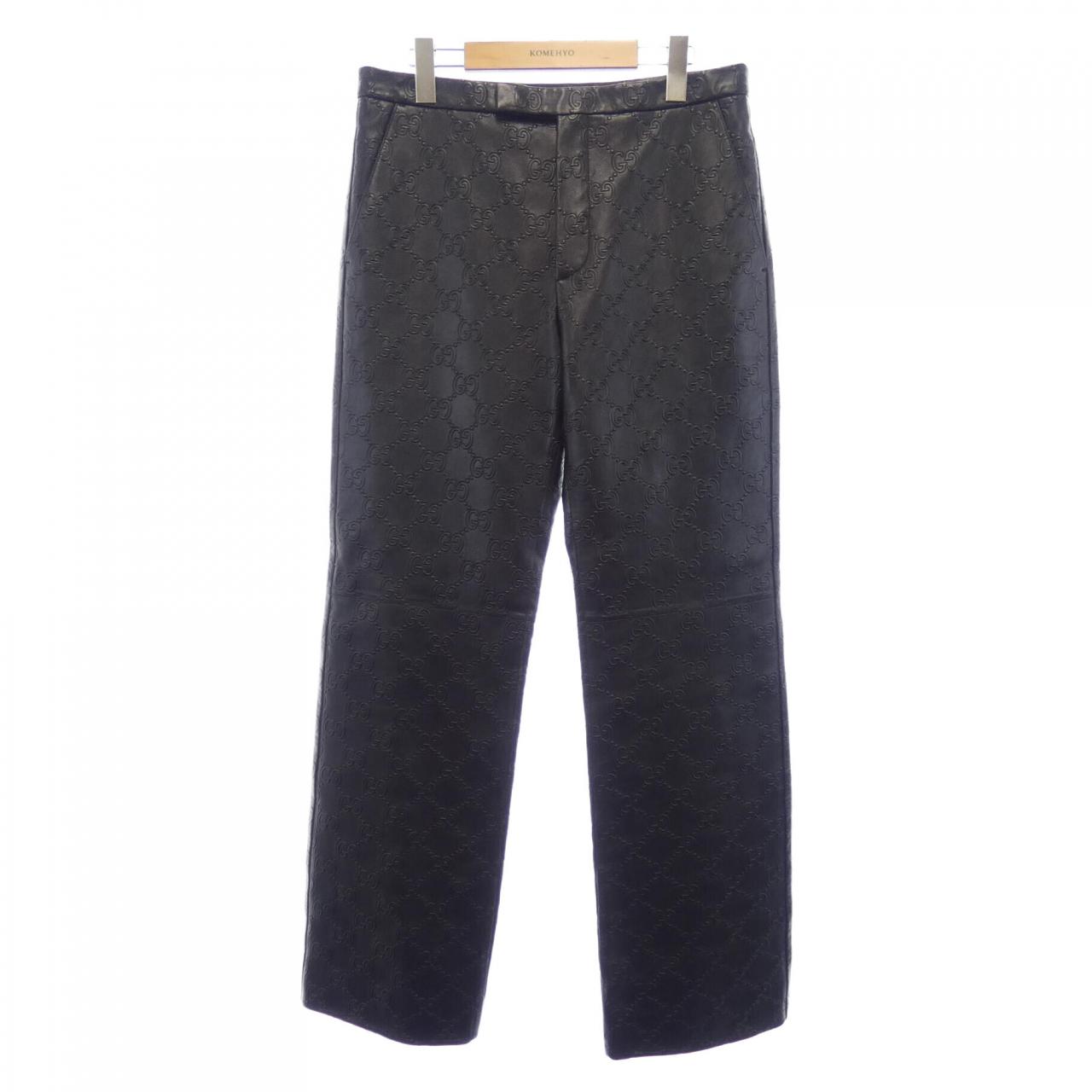 Gucci 669071 XNAPN Lamb Leather Pants