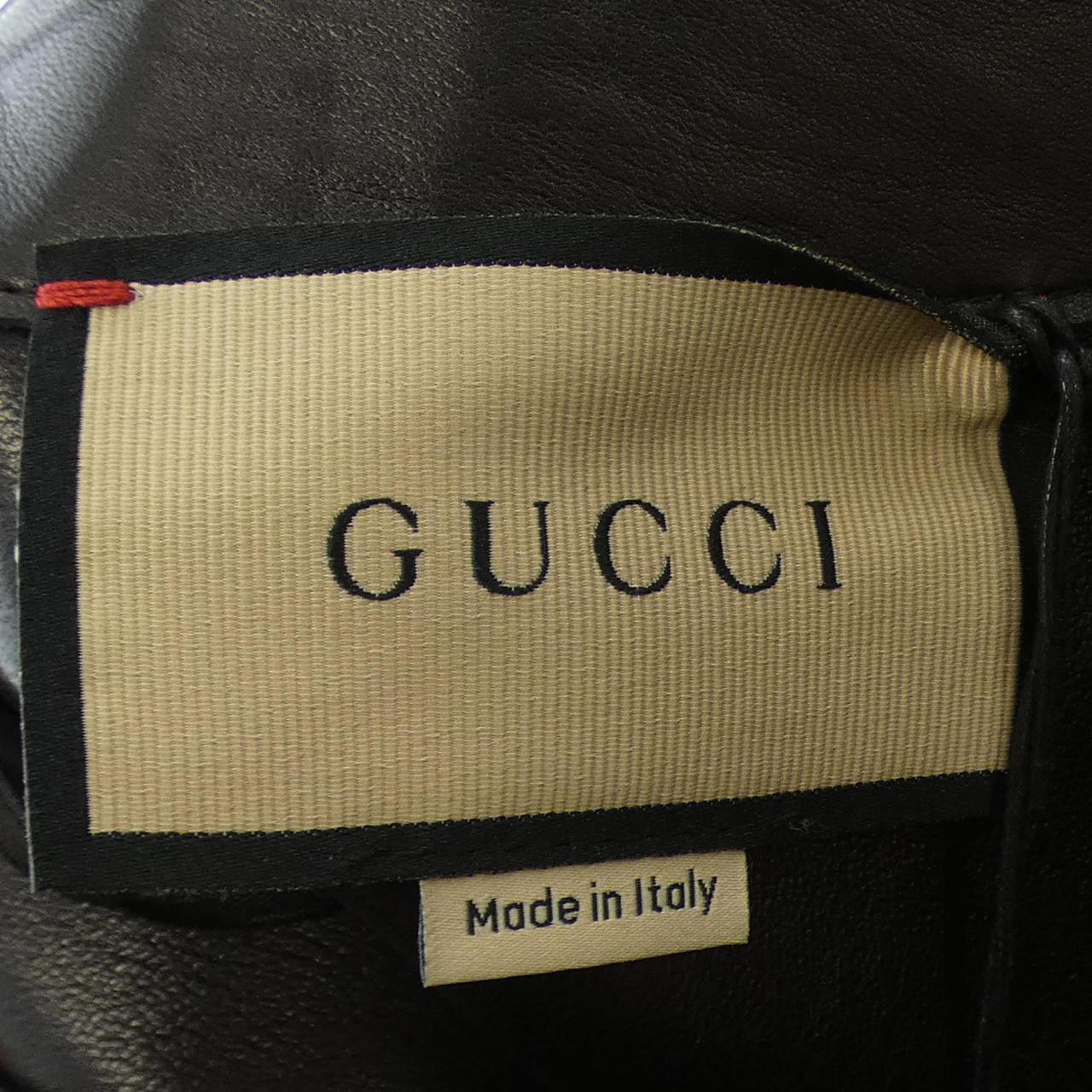 Gucci 775539 XNA1B Lambskin Pants