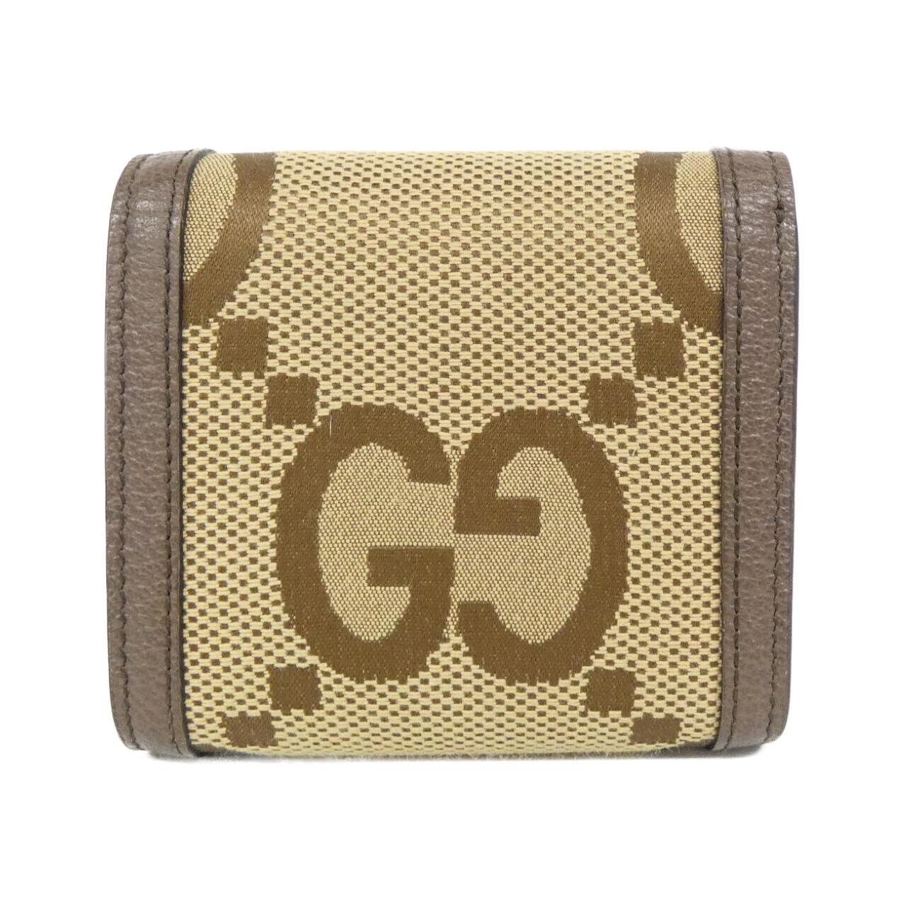 Gucci GUCCI DIANA Jumbo GG Canvas Leather Wallet