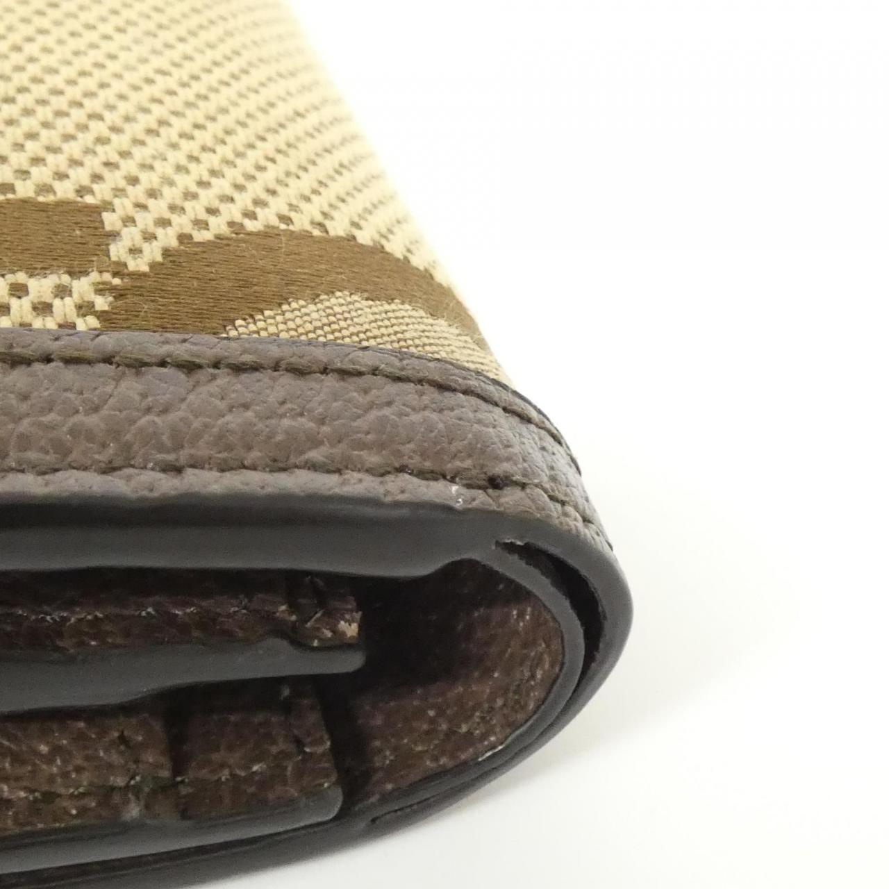 Gucci GUCCI DIANA Jumbo GG Canvas Leather Wallet