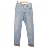 Gucci GG Turn Up Washed Denim Jeans