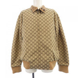 Gucci Leather GG Canvas Reversible Jacket