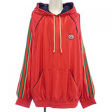 Gucci Logo Patch Shiny Jersey Hoodie
