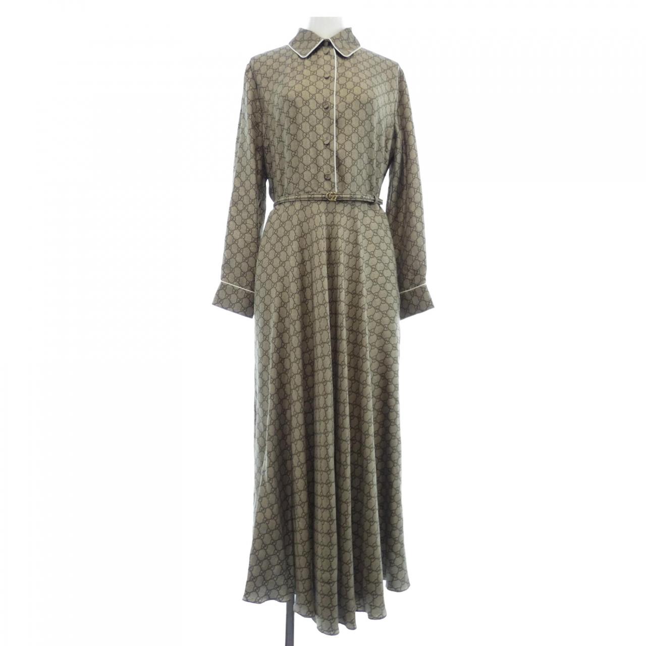 Gucci GG Silk Twill Dress