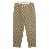 Gucci Interlocking G GG Canvas Leather Pants