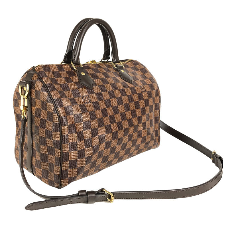Louis Vuitton Speedy Bandouliere 30 Damier Ebene Handbag