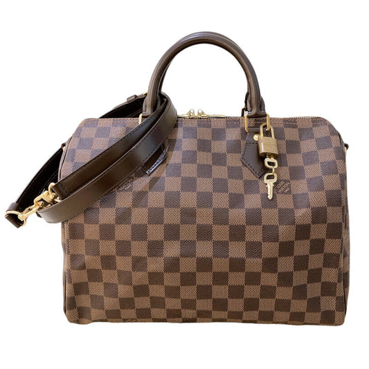 Louis Vuitton Speedy Bandouliere Damier Ebene Boston Bag