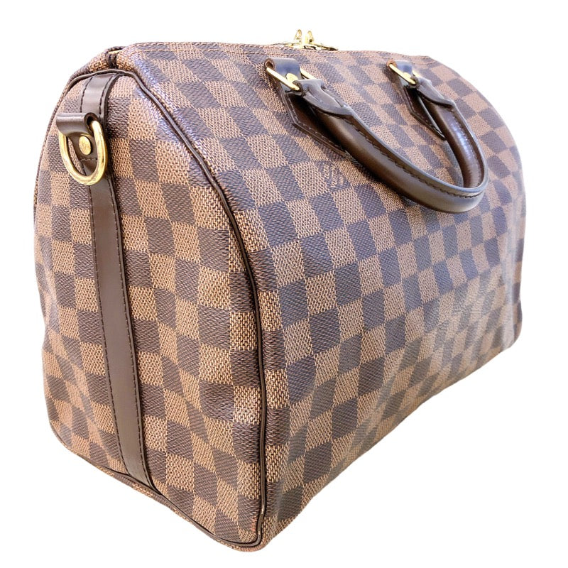 Louis Vuitton Speedy Bandouliere Damier Ebene Boston Bag