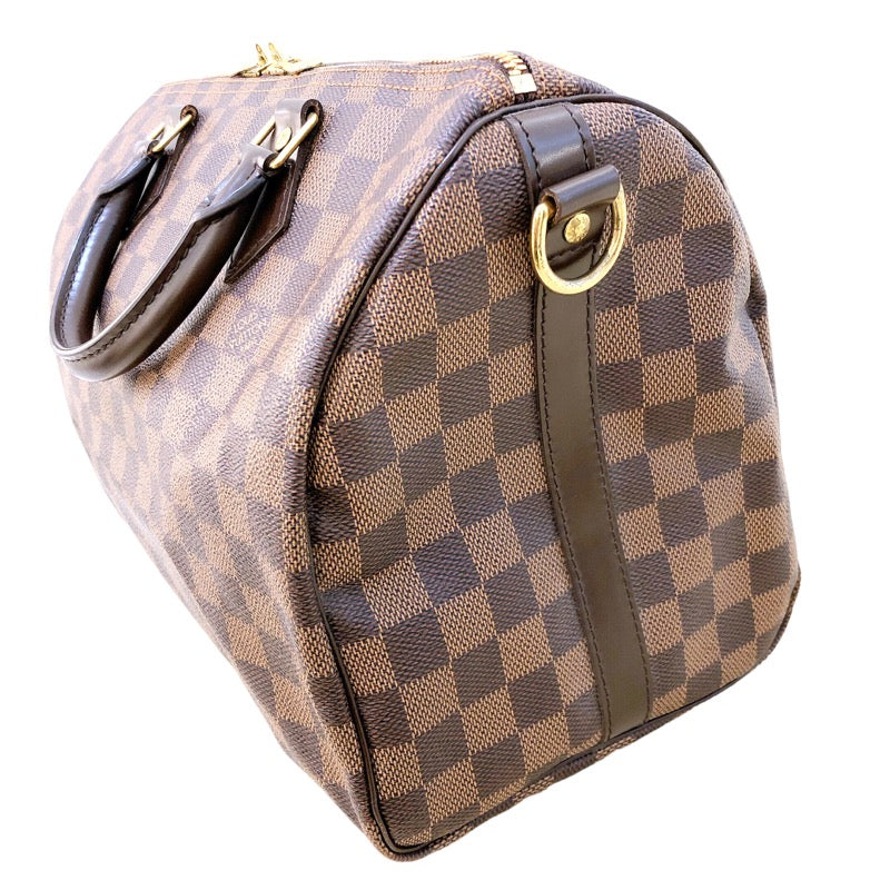 Louis Vuitton Speedy Bandouliere Damier Ebene Boston Bag
