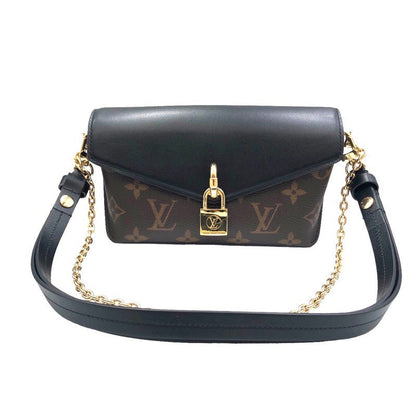 Louis Vuitton Padlock On Strap Monogram Canvas Shoulder Bag Noir