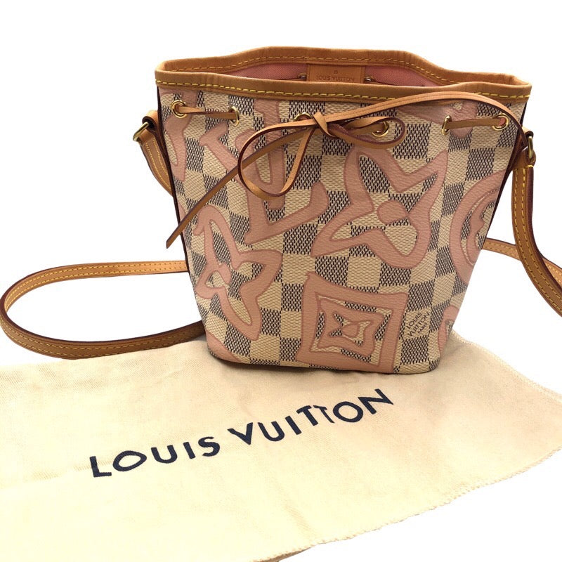 Louis Vuitton Nanonoe Damier Azur Canvas Shoulder Bag