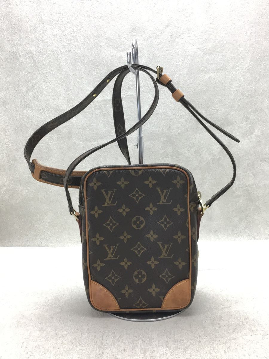 Louis Vuitton Shoulder Bag Leather Brown Overall Pattern
