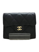 Chanel Leather Matelasse Chain Wallet