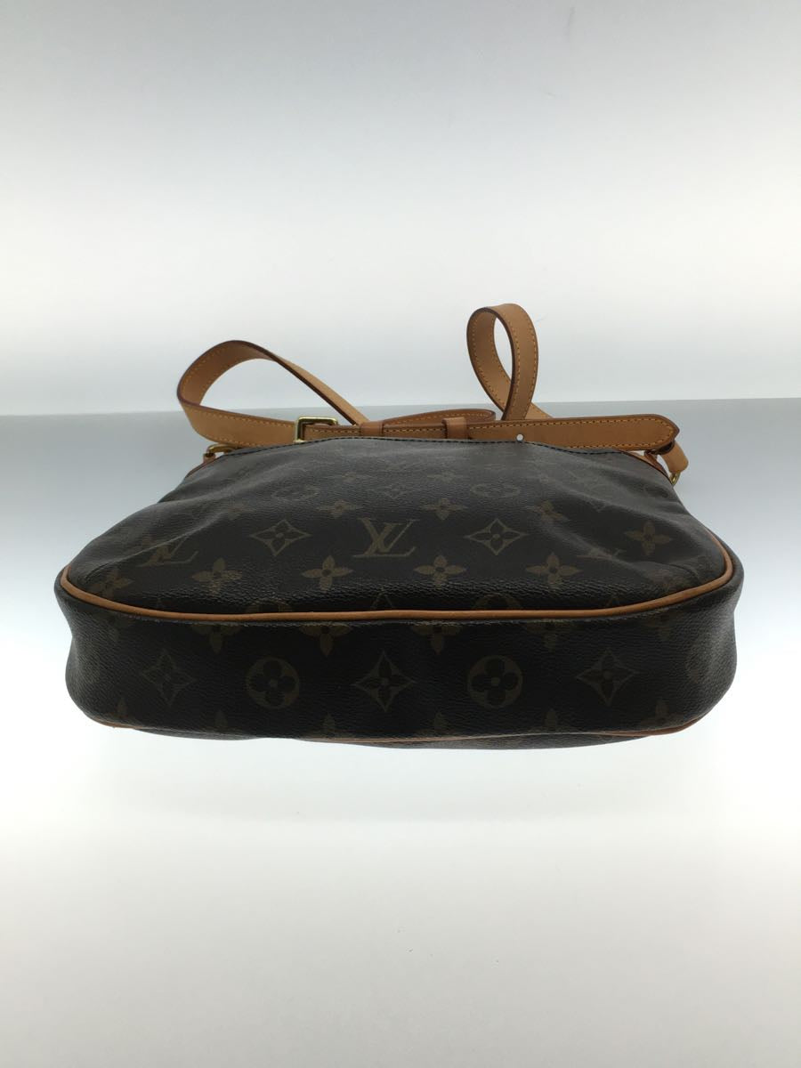 Louis Vuitton Shoulder Bag Leather Brown Overall Pattern