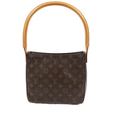 Louis Vuitton  Looping MM  Monogram Canvas Leather Tote Bag