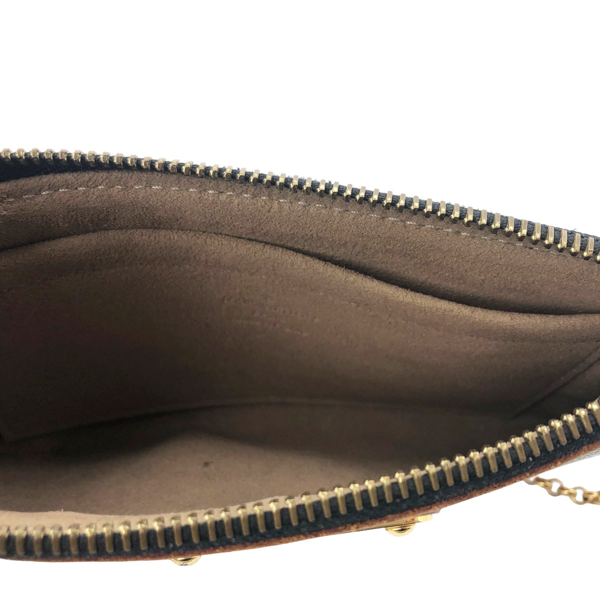 Louis Vuitton Pochette MM Shoulder Bag Noir Black Chain Ladies