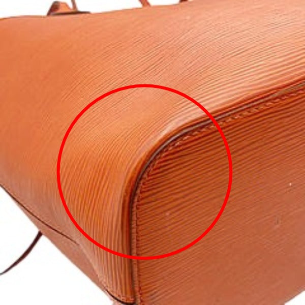 Louis Vuitton Orange Epi Neverfull MM Tote Bag