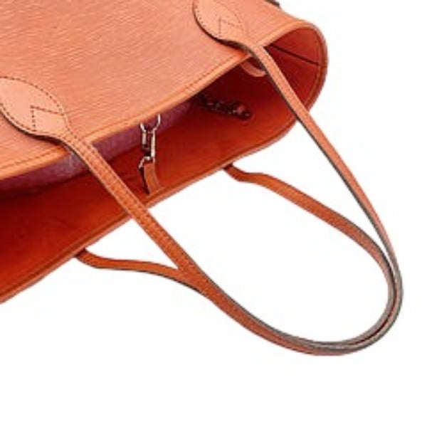 Louis Vuitton Orange Epi Neverfull MM Tote Bag