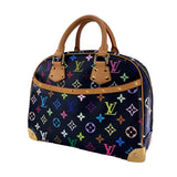 Louis Vuitton Trouville Handbag Monogram Multicolor Noir Studs
