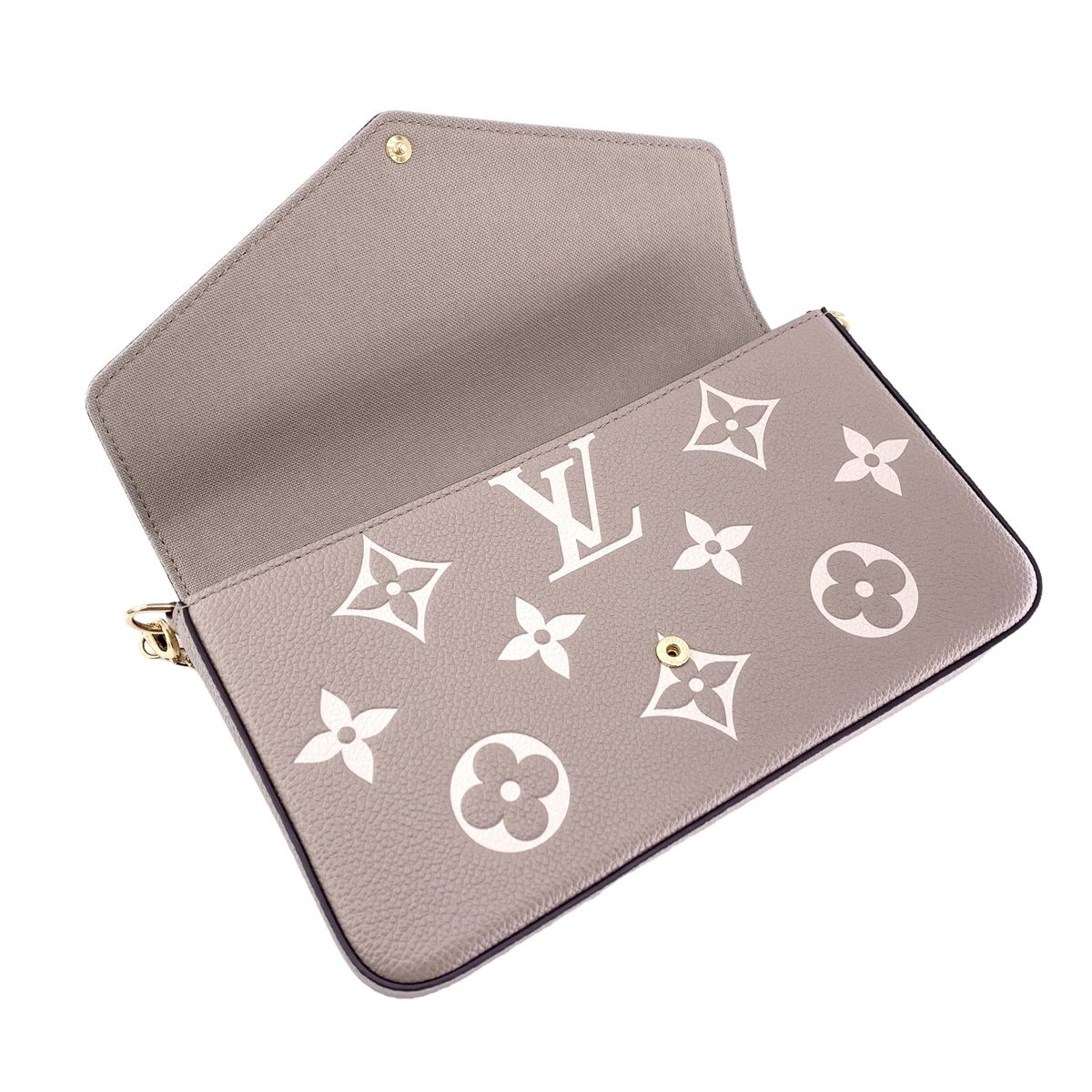 Louis Vuitton Shoulder Bag Monogram Empreinte Pochette Félicie Tourtrail Crème