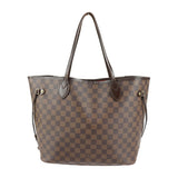 Louis Vuitton Neverfull MM Damier Canvas Leather  Shoulder Bag