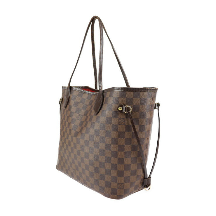 Louis Vuitton Neverfull MM Damier Canvas Leather  Shoulder Bag
