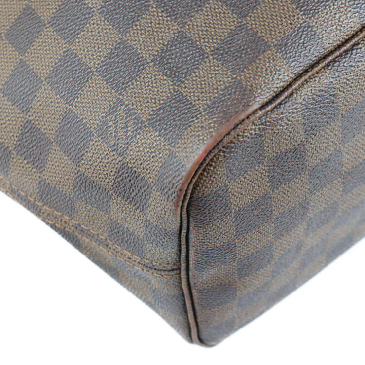 Louis Vuitton Neverfull MM Damier Canvas Leather  Shoulder Bag