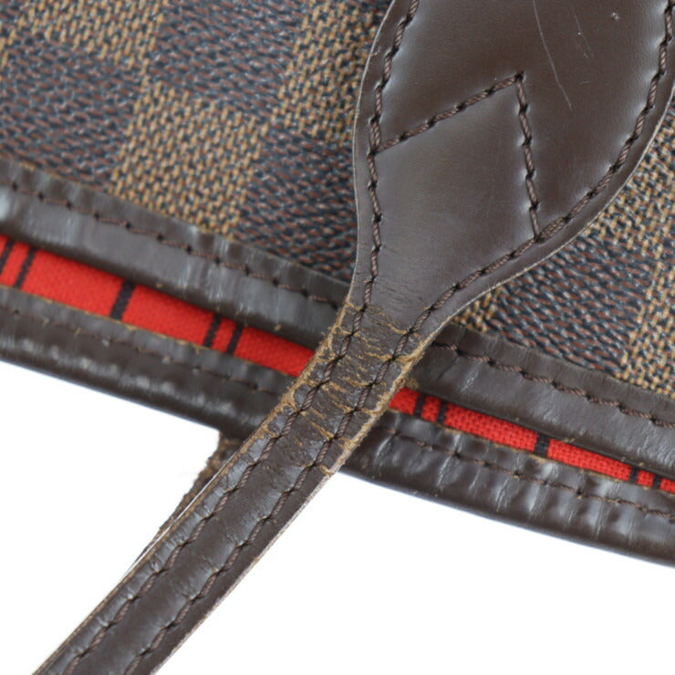 Louis Vuitton Neverfull MM Damier Canvas Leather  Shoulder Bag