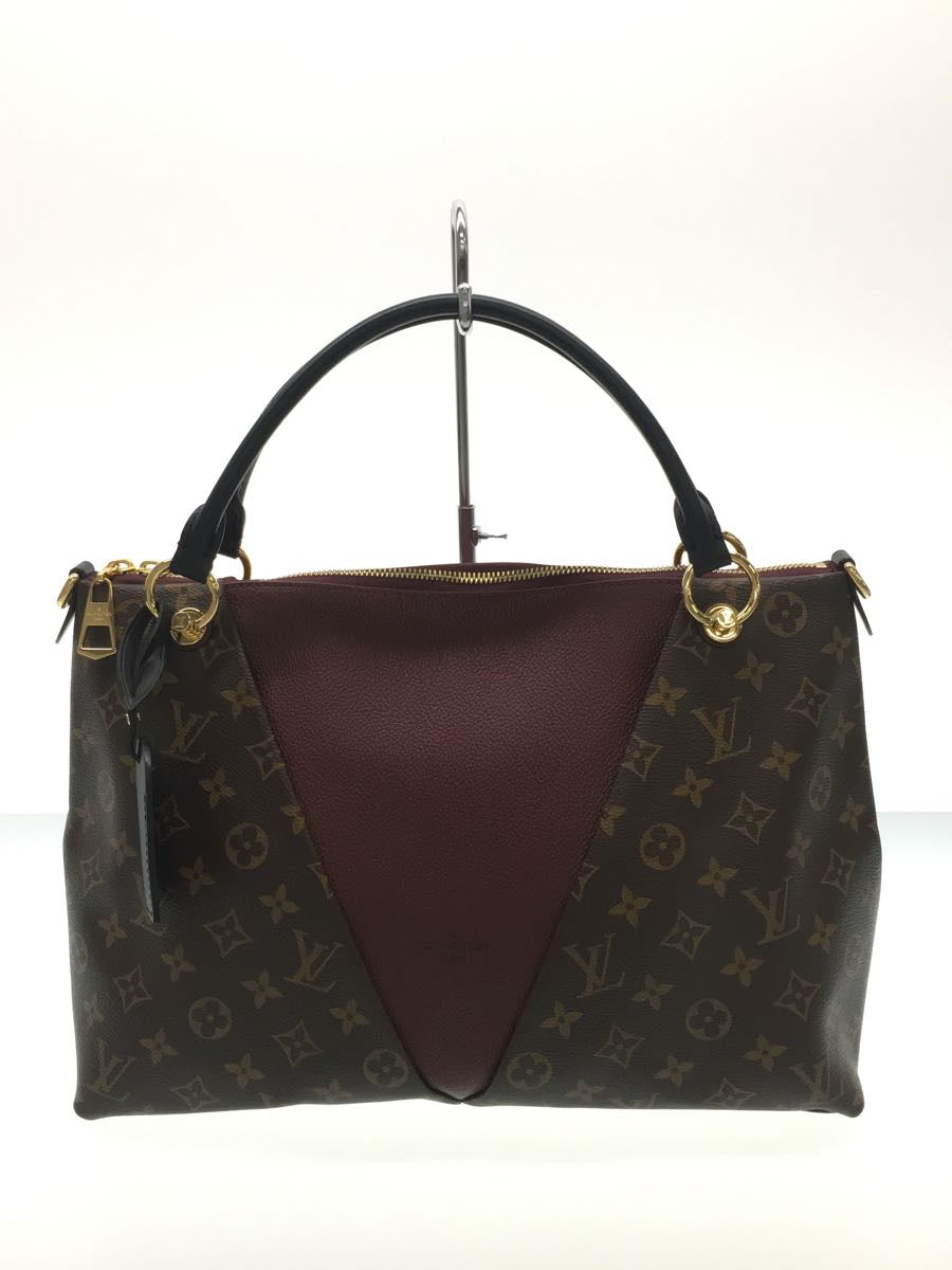 Louis Vuitton V Tote MM Monogram Leather Shoulder Bag