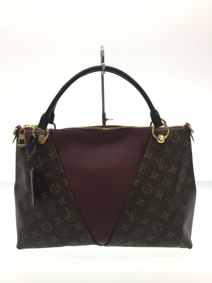Louis Vuitton V Tote MM Monogram Leather Shoulder Bag