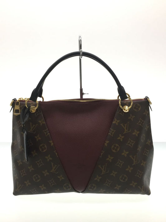 Louis Vuitton V Tote MM Monogram Leather Shoulder Bag