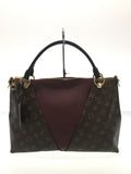 Louis Vuitton V Tote MM Monogram Leather Shoulder Bag
