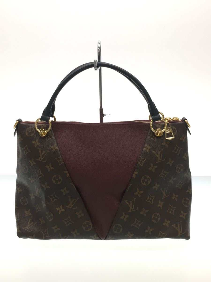 Louis Vuitton V Tote MM Monogram Leather Shoulder Bag
