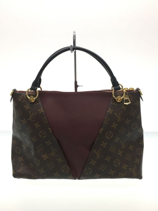 Louis Vuitton V Tote MM Monogram Leather Shoulder Bag