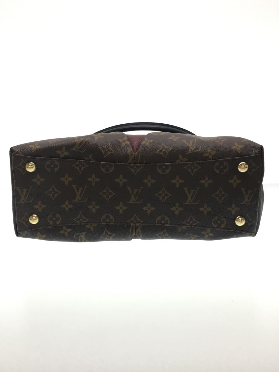 Louis Vuitton V Tote MM Monogram Leather Shoulder Bag