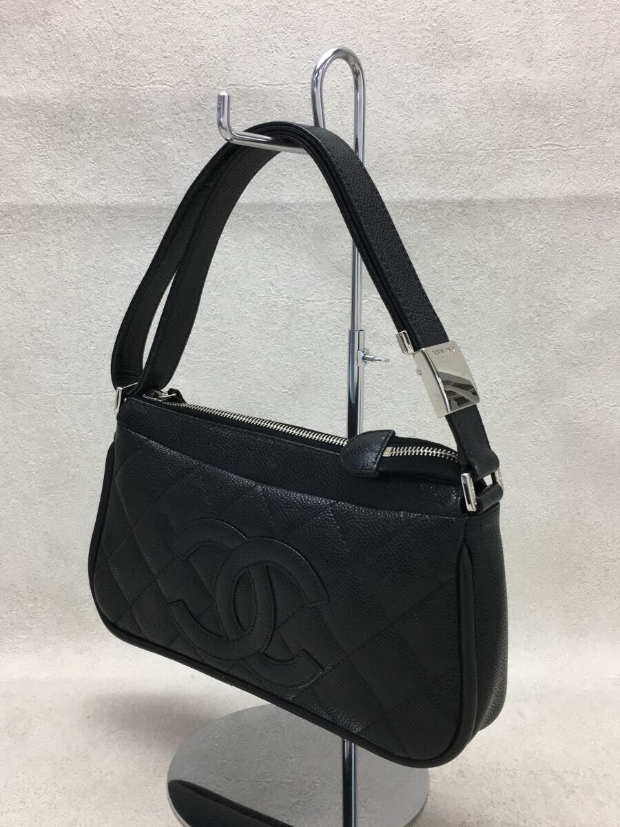 Chanel Leather Caviar Skin Shoulder Bag