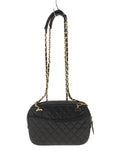 Chanel Matelasse Leather Double Chain Shoulder Bag